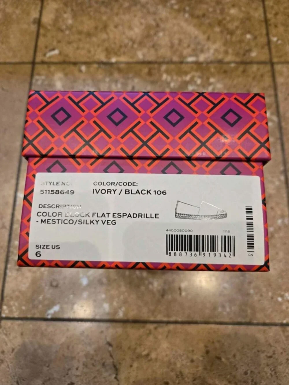 Tory Burch Colorblock Espadrille